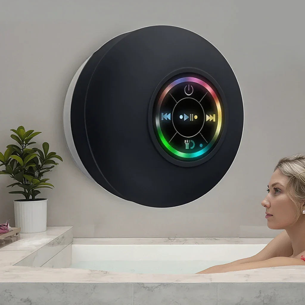Altoparlante Bluetooth Portatile Impermeabile IPX4 Subwoofer 3W LED RGB USB