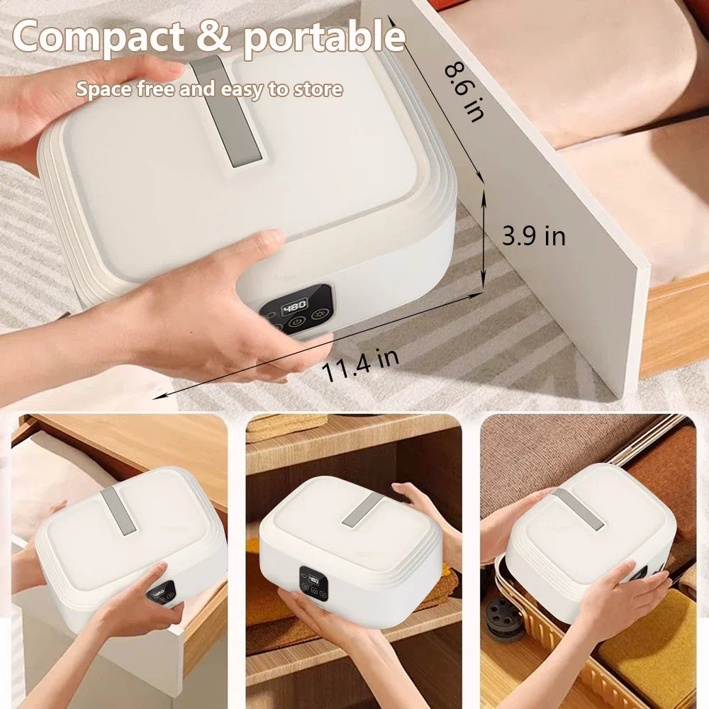 Asciugabiancheria Elettrico Portatile Pieghevole UV Timer 8h Salvaspazio