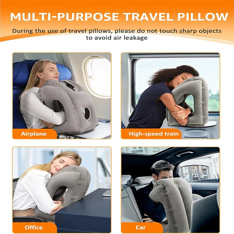 Cuscino da Viaggio Gonfiabile 2in1 – Comfort ovunque!