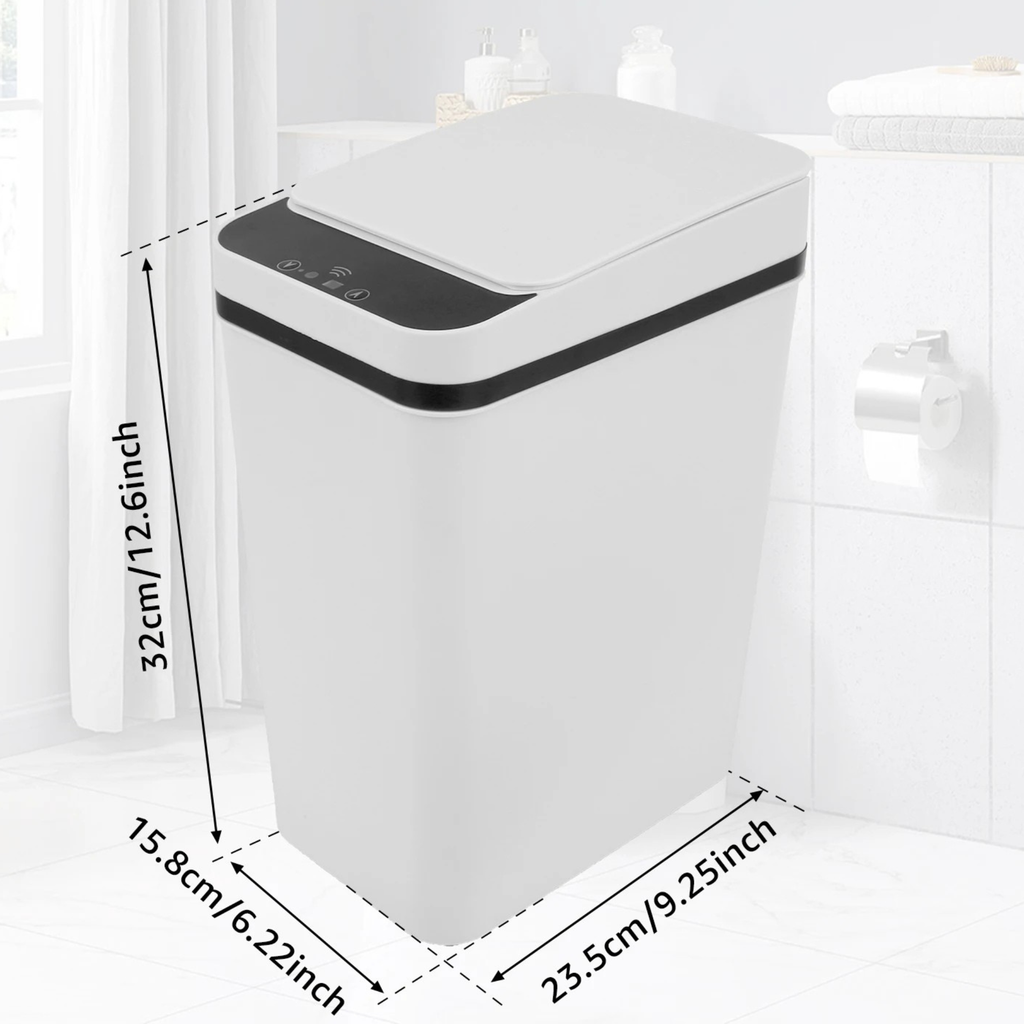 Pattumiera 12L Willstar touchless con sensore infrarossi – per casa e ufficio